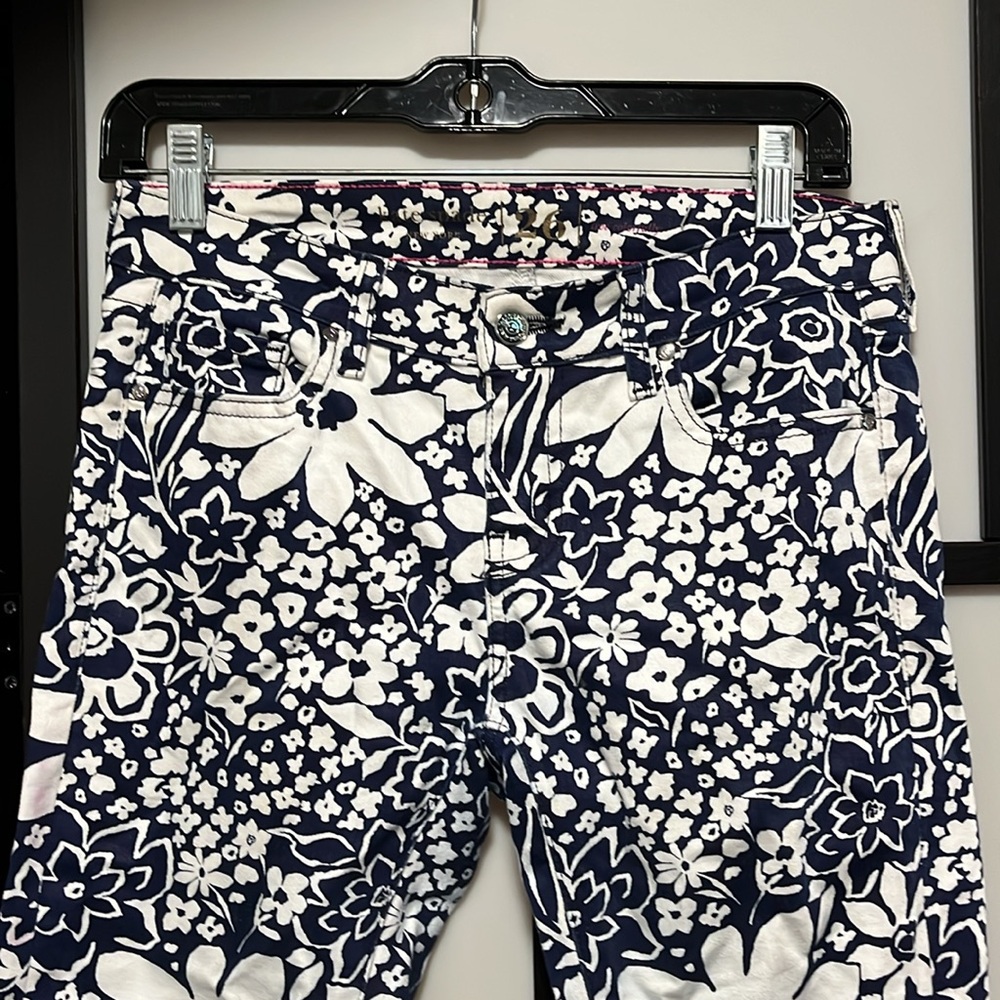 Kate Spade Woman’s broome street crop floral jeans size 26 Made in USA - Picture 2 of 11